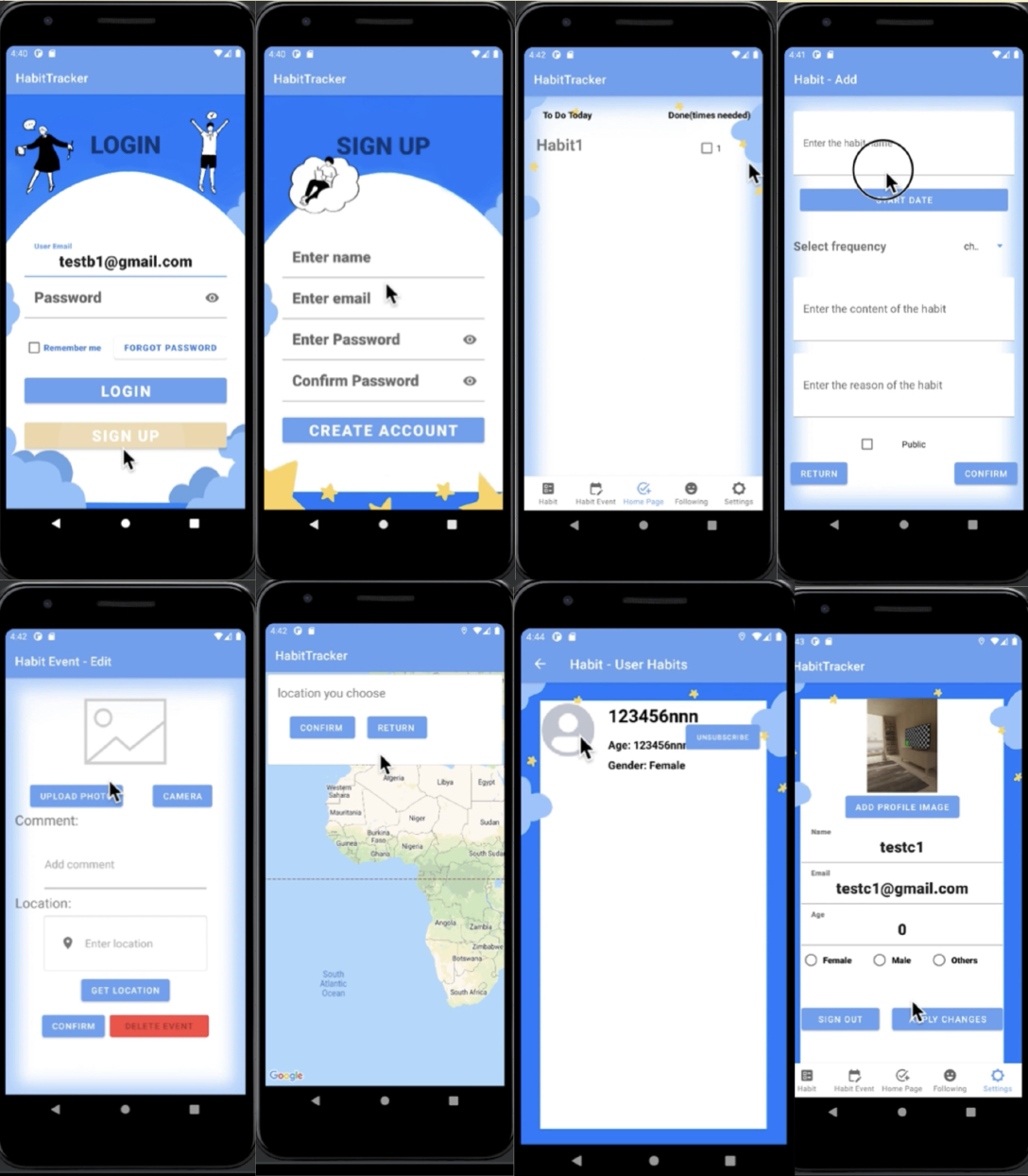 Habit tracker app xinyuan zhao